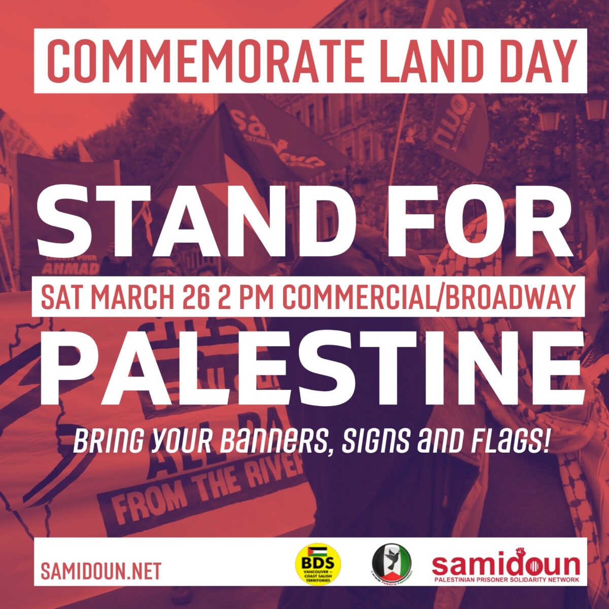 Stand for Palestine: Commemorate Land Day!