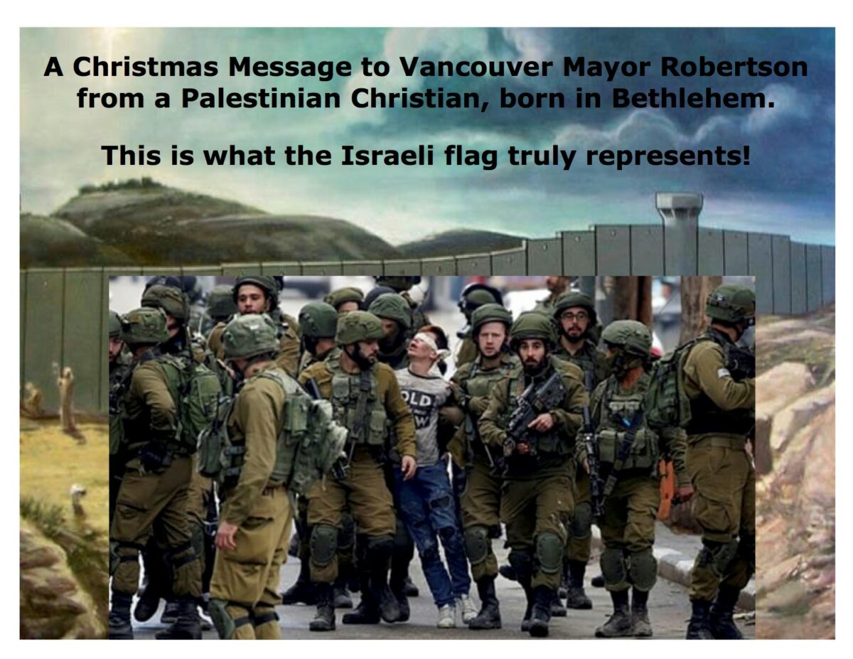 Vancouver Mayor Bows to Zionist Pressure