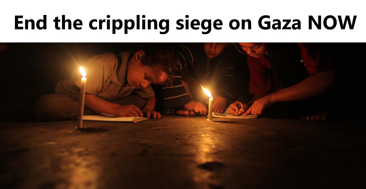 Action Alert: Demand that Canada pressure Israel to end the siege of Gaza!