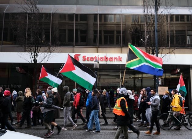 Join us on March 15 to Shut Down Genocide Profiteering at Scotiabank Branches