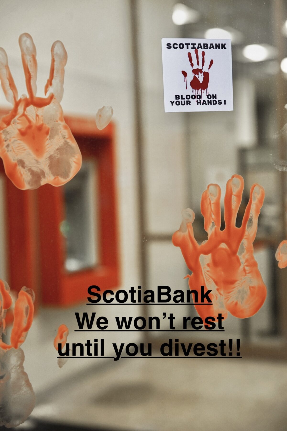 Scotiabank increases their complicity in war profiteering!